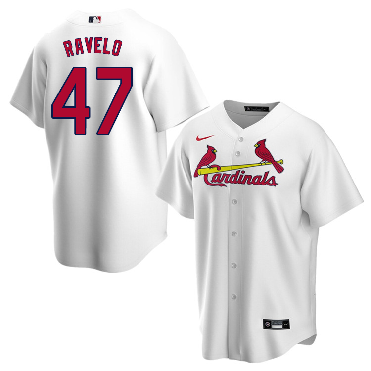 Nike Men #47 Rangel Ravelo St.Louis Cardinals Baseball Jerseys Sale-White